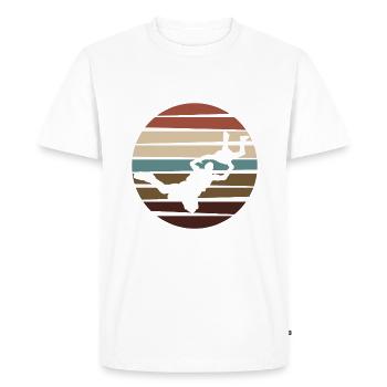 Skydiving Parachute - Men's Premium Organic T-Shirt - white - Front - Nico (187cm)