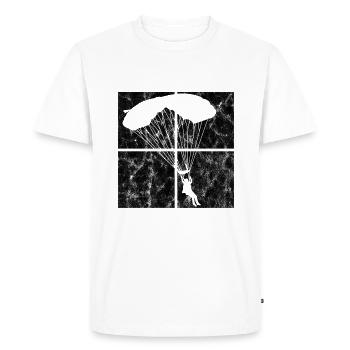 Skydiving Parachute - Men's Premium Organic T-Shirt - white - Front - Nico (187cm)
