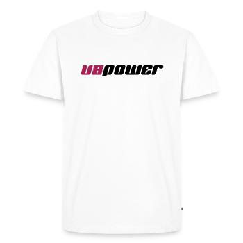 V8 Power - Changement de couleur - T-shirt Premium bio Homme - blanc - Devant - Nico (187cm)