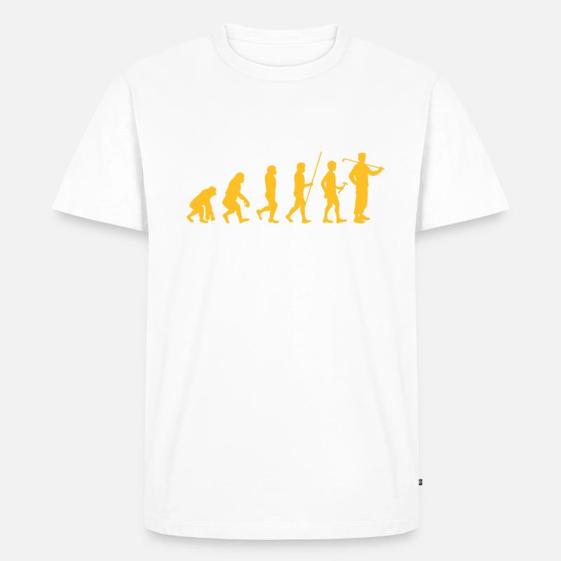 Golf Évolution - T-shirt Premium bio Homme - blanc
