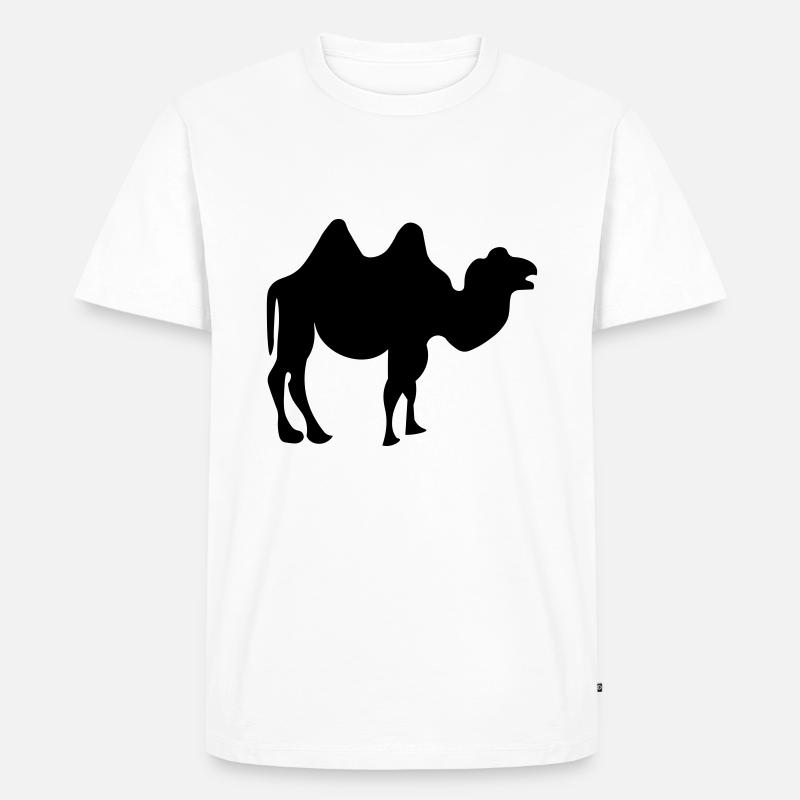 Kamel Design - Männer Premium Bio T-Shirt - Weiß