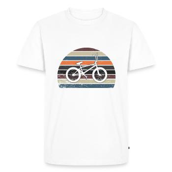 bmx - Men's Premium Organic T-Shirt - white - Front - Nico (187cm)