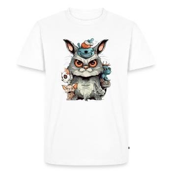 Multito le streum - T-shirt Premium bio Homme - blanc - Devant - Nico (187cm)