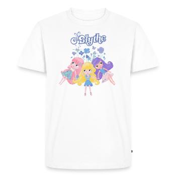 Blythe Dolls On Flower Meadow - Men's Premium Organic T-Shirt - white - Front - Nico (187cm)