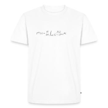 Cauchy integral formula - Men's Premium Organic T-Shirt - white - Front - Nico (187cm)
