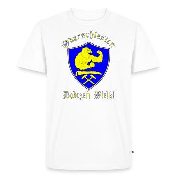 Haute Silésie - T-shirt Premium bio Homme - blanc - Devant - Nico (187cm)