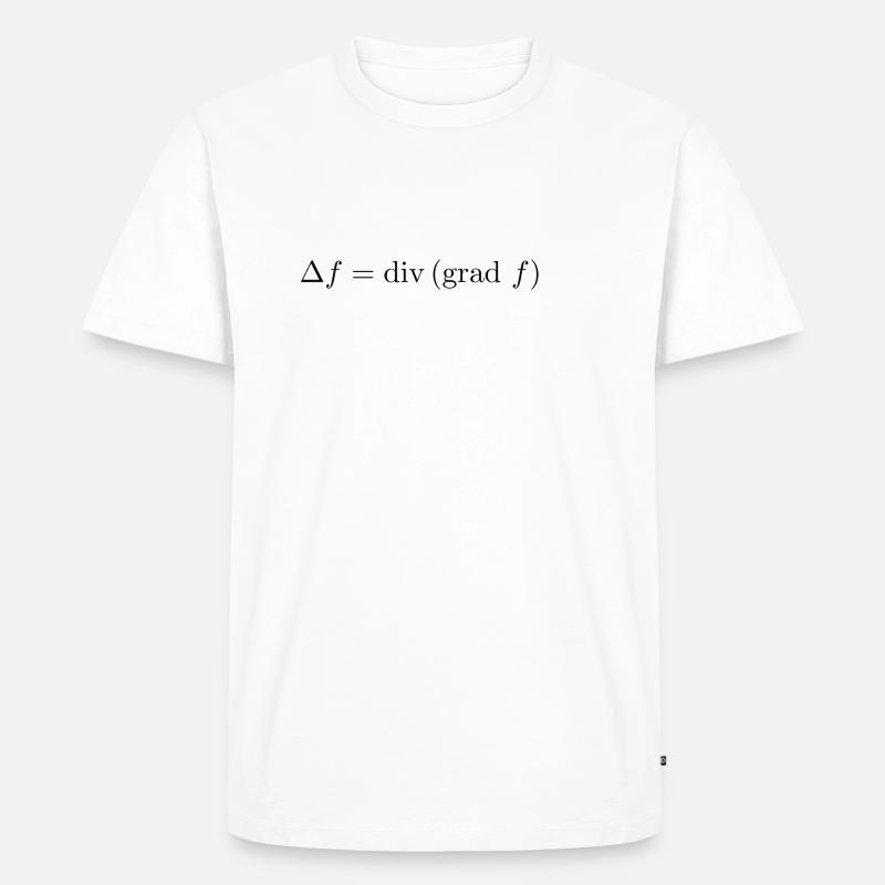 Laplace Operator - Männer Premium Bio T-Shirt - Weiß