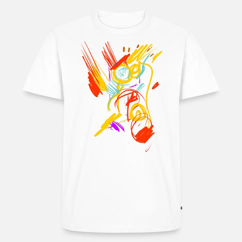 Kunst - Männer Premium Bio T-Shirt - Weiß