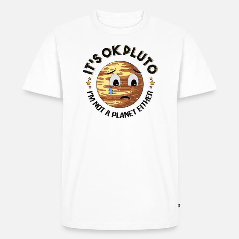 Pluto Planet Pluto Day - Männer Premium Bio T-Shirt - Weiß