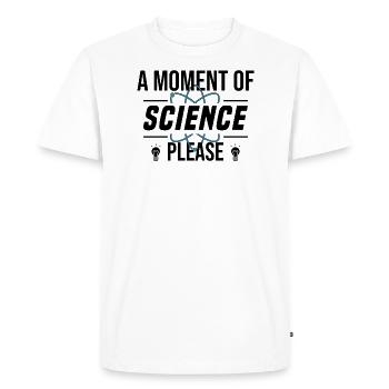 Electron Science Student University Physics - Men's Premium Organic T-Shirt - white - Front - Nico (187cm)