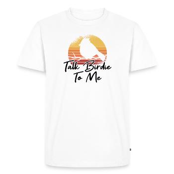 Birdwatching Vogel Nerd Observation d’oiseau Vintage - T-shirt Premium bio Homme - blanc - Devant - Nico (187cm)