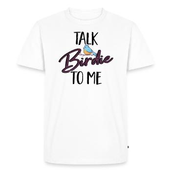 Oiseau observation d’oiseau Birdwatching Hobby Nerd - T-shirt Premium bio Homme - blanc - Devant - Nico (187cm)