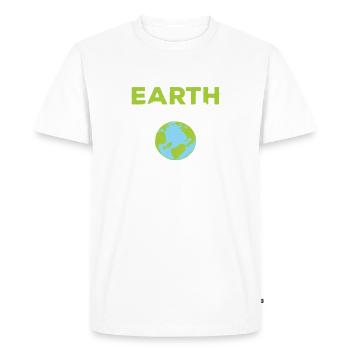 Je suis un environnement respectueux de la Terre Énergie renouvelable - T-shirt Premium bio Homme - blanc - Devant - Nico (187cm)