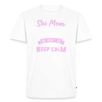 Maman de ski Nous ne faisons pas ça garder calme chose Ski - T-shirt Premium bio Homme - blanc - Devant - Nico (187cm)