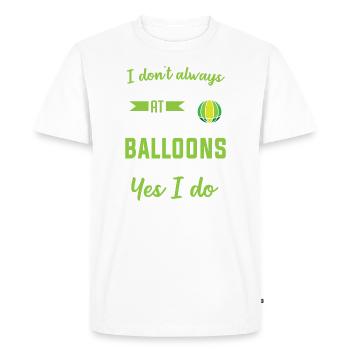 Arrêtez-vous en montgolfière et cherchez des montgolfières - T-shirt Premium bio Homme - blanc - Devant - Nico (187cm)