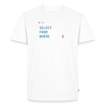Hacking Code Cybersecurity Selected Finger Hacker - Men's Premium Organic T-Shirt - white - Front - Nico (187cm)