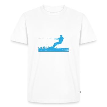 Une seule diapositive de plus que je promets wakeboard - T-shirt Premium bio Homme - blanc - Devant - Nico (187cm)