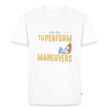 My Job Is To Perform Aerial Maneuvers Wakeboarding - Men's Premium Organic T-Shirt - white - Front - Nico (187cm)