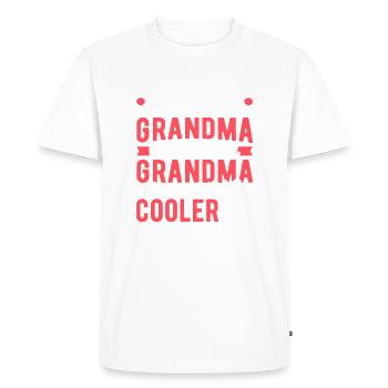 Salsa Grandma Much Cooler Latin Dance Salsa - Men's Premium Organic T-Shirt - white - Front - Nico (187cm)