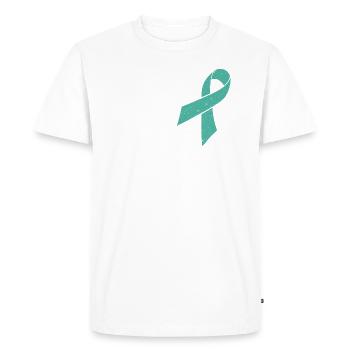 Tourettes Syndrome I Get Nervous TICS Tourette - Men's Premium Organic T-Shirt - white - Front - Nico (187cm)