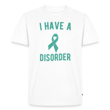 Tourettes Syndrome I Have A TIC Disorder Tourette - Men's Premium Organic T-Shirt - white - Front - Nico (187cm)