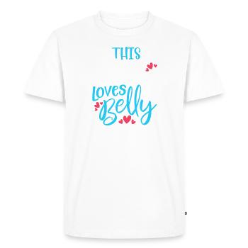 Danseuse du ventre Cette fille aime la danse du ventre - T-shirt Premium bio Homme - blanc - Devant - Nico (187cm)