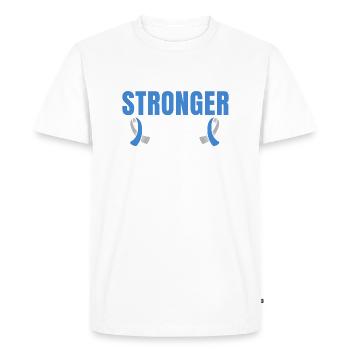 Diabète de type un Je suis plus fort que le diabète - T-shirt Premium bio Homme - blanc - Devant - Nico (187cm)