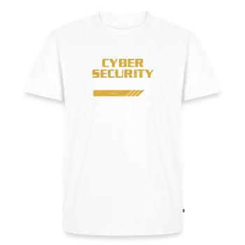 Hacking Cybersecurity Degree Loading Hacker - Men's Premium Organic T-Shirt - white - Front - Nico (187cm)