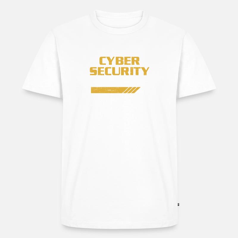 Hacking Cybersecurity Degree Loading Hacker - Men's Premium Organic T-Shirt - white