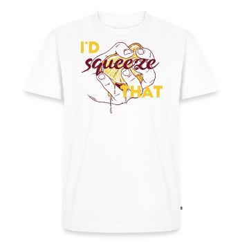 Lemonade stand - I'd squeeze that - Men's Premium Organic T-Shirt - white - Front - Nico (187cm)