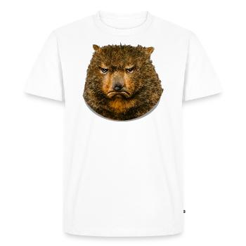 Quokka drôle agacé - T-shirt Premium bio Homme - blanc - Devant - Nico (187cm)