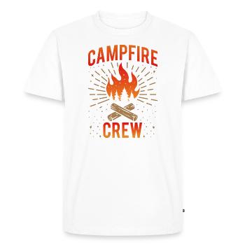 Campfire Crew Camper Camping - T-shirt Premium bio Homme - blanc - Devant - Nico (187cm)