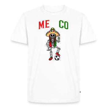 Skeleton Women Girl Mexico Soccer Player - Men's Premium Organic T-Shirt - white - Front - Nico (187cm)