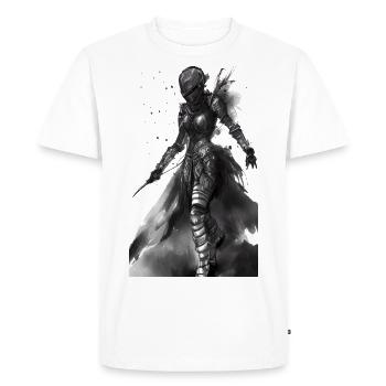 Roi Chevalier - T-shirt Premium bio Homme - blanc - Devant - Nico (187cm)