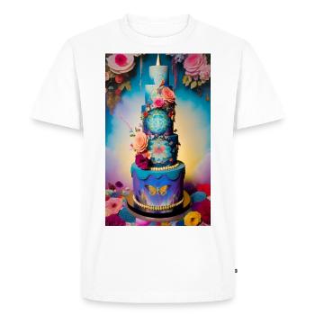 Beau gâteau pour célébrer l’occasion - T-shirt Premium bio Homme - blanc - Devant - Nico (187cm)