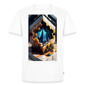 Éléments cosmiques - T-shirt Premium bio Homme - blanc - Devant - Nico (187cm)