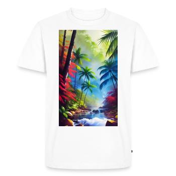 Caribbean - Men's Premium Organic T-Shirt - white - Front - Nico (187cm)
