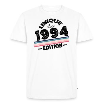 Unique Since 1994 Edition Birthday Vintage 1994 - Men's Premium Organic T-Shirt - white - Front - Nico (187cm)