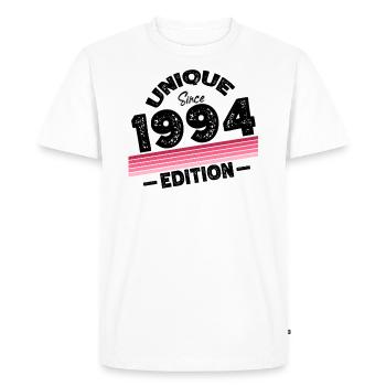 Unique Since 1994 Edition Birthday Vintage 1994 - Men's Premium Organic T-Shirt - white - Front - Nico (187cm)