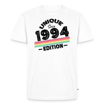 Unique Since 1994 Edition Birthday Vintage 1994 - Men's Premium Organic T-Shirt - white - Front - Nico (187cm)