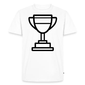 trophy - Men's Premium Organic T-Shirt - white - Front - Nico (187cm)