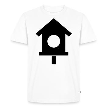 maison pour oiseaux - T-shirt Premium bio Homme - blanc - Devant - Nico (187cm)