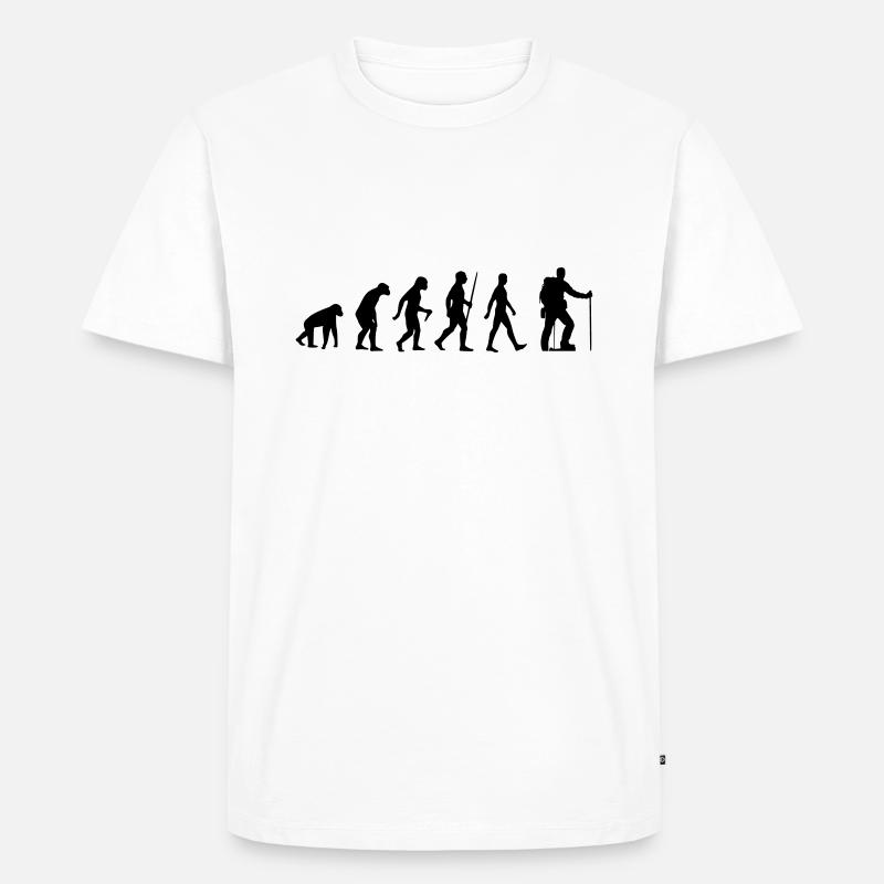 Evolution randonnée alpinisme escalade alpinisme - T-shirt Premium bio Homme - blanc