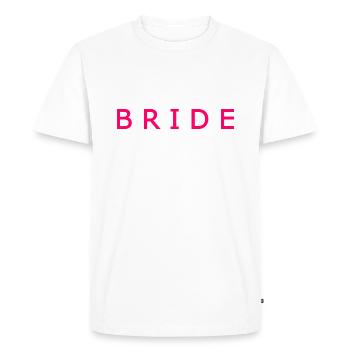 Bride - T-shirt Premium bio Homme - blanc - Devant - Nico (187cm)