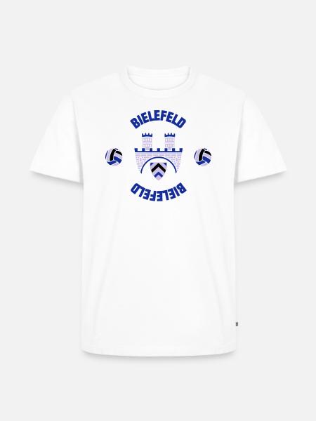 Bielefeld (ID: 001013) - Männer Premium Bio T-Shirt - Weiß