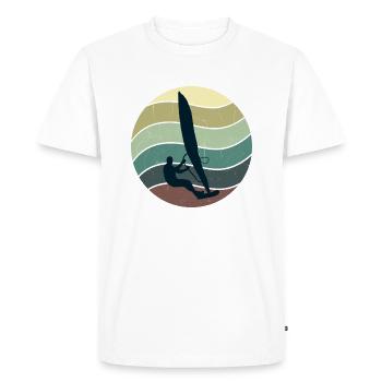 Windsurfer Windsurf - T-shirt Premium bio Homme - blanc - Devant - Nico (187cm)