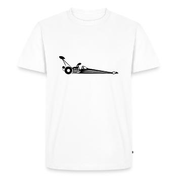 Race Dragster - T-shirt Premium bio Homme - blanc - Devant - Nico (187cm)