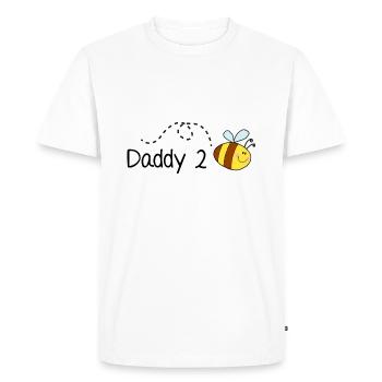 Daddy 2 Bee - Men's Premium Organic T-Shirt - white - Front - Nico (187cm)