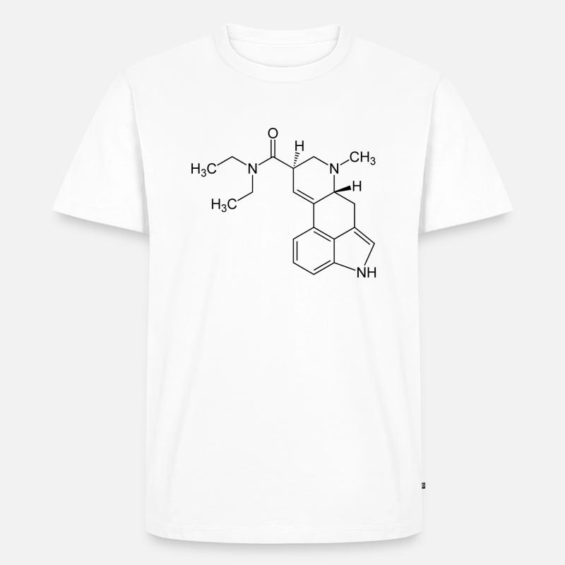 Molécule de LSD - T-shirt Premium bio Homme - blanc