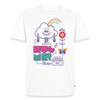 Trolls Hug Me Nuage Guy - T-shirt Premium bio Homme - blanc - Devant - Nico (187cm)